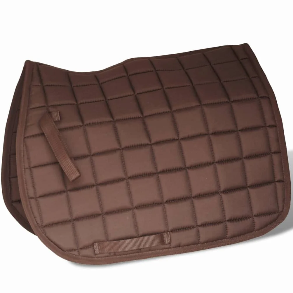 vidaXL Set Silla Montar a Caballo 17,5” 18 cm Marrón Cuero Equitación Hípica