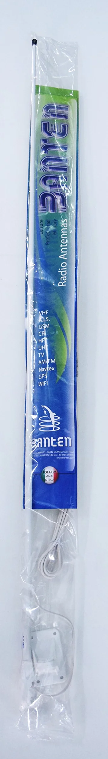 Antena VHF SPARK C-67 para embarcaciones blanco conector PL