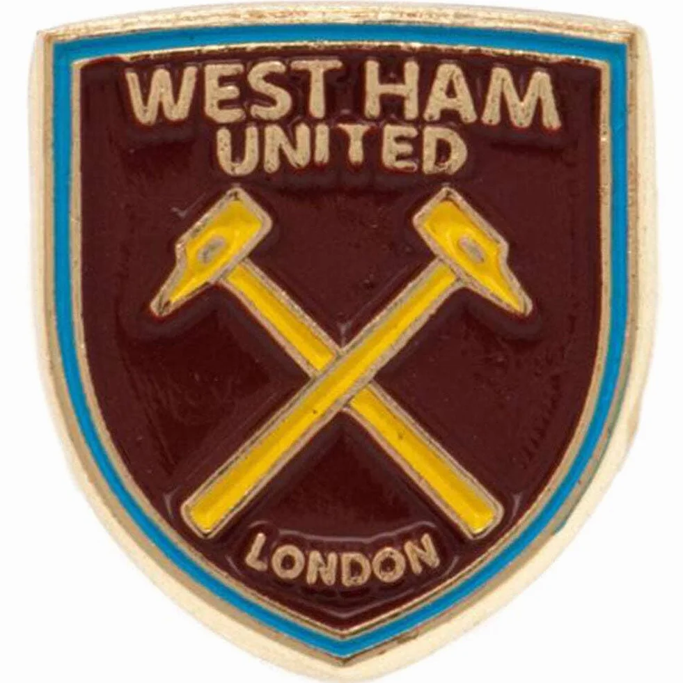 West Ham Utd Official Metal Pin Badge Shield Crest Logo