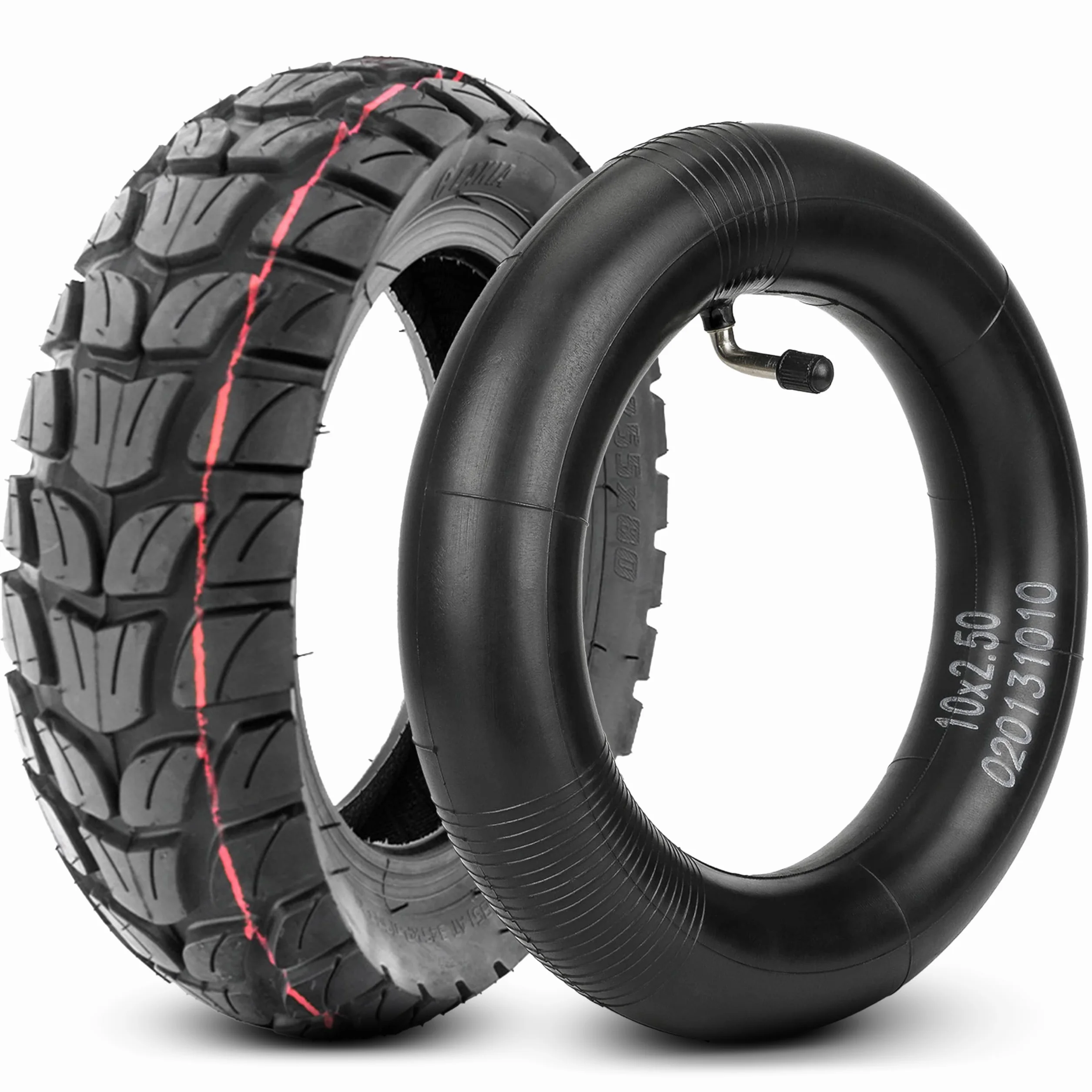 10 pulgadas Neumático offroad Kugoo M4 Dualtron VICTOR LUXURY EAGLE Speedway 4 Zero 10X Scooters eléctricos Minimotors (10X3.0 80/65-6 255X80) 1 Neumático+1 Cámara
