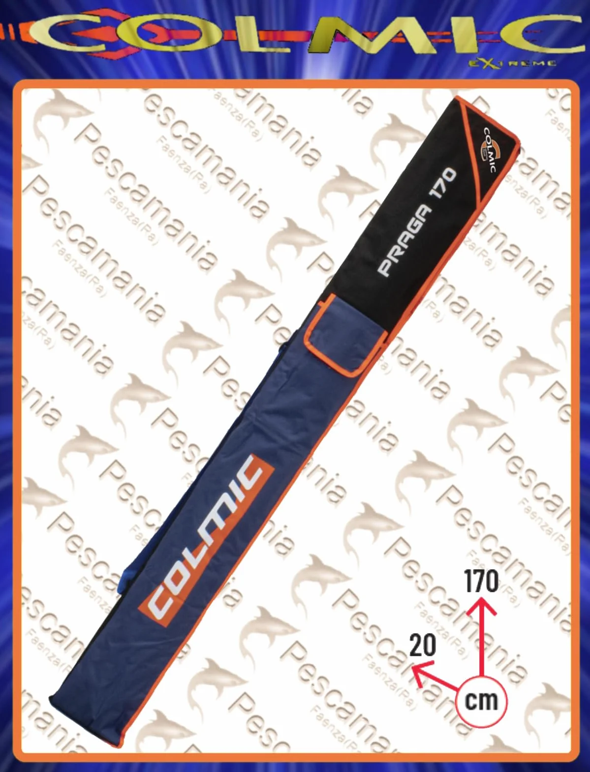 Colmic Funda Caña Pesca Praga 170x20 cm Surfcasting
