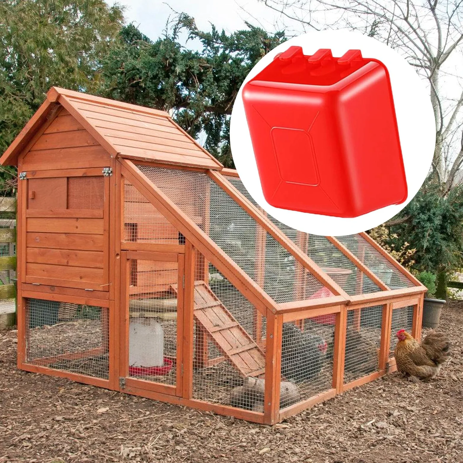 Cuencos multiusos de plástico ABS para colgar alimentos, 50 piezas, ideales para pollos, palomas y hámsteres, cuenco de alimentación de llama