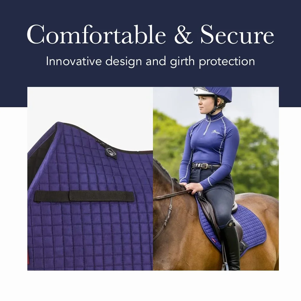 LeMieux GP Suede Square Hunter Green Saddle Pad, Unisex Adulto