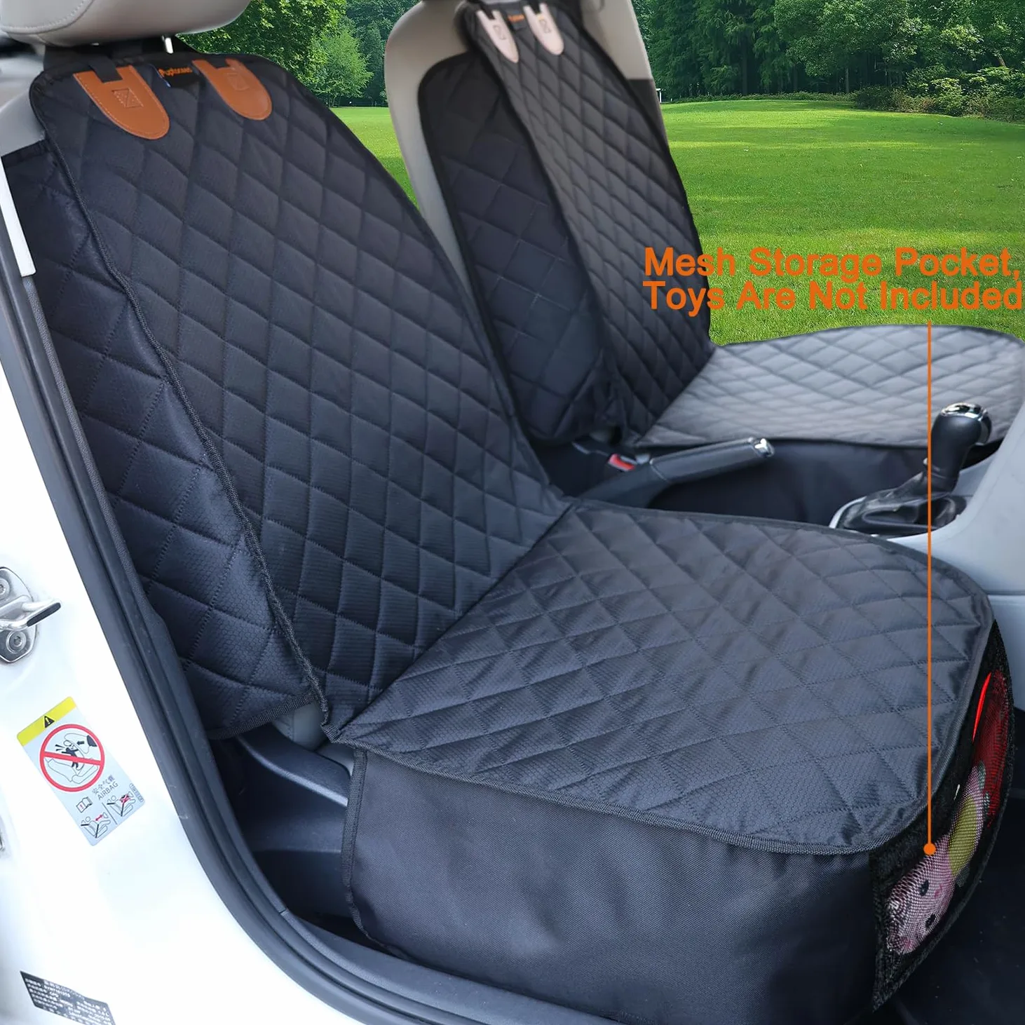 Pet Items - Funda de asiento para coche y perro, funda de asiento delantero para perro