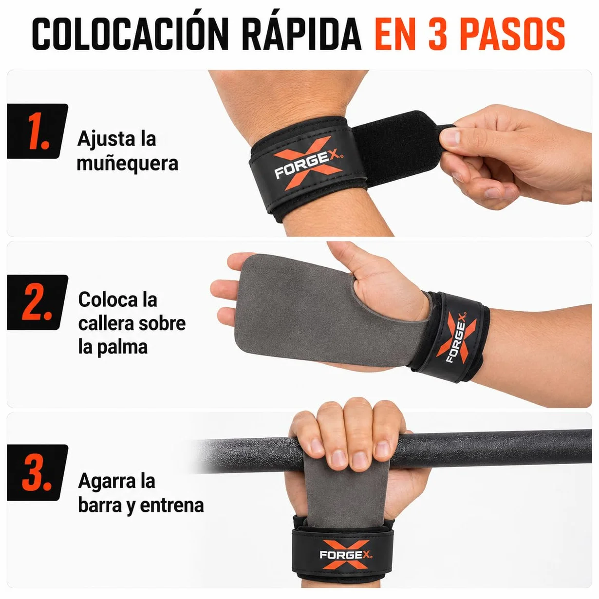 Calleras Crossfit Pro Grip 2,7 mm Agarre Antideslizante Muñequeras Hand Grips Dominadas Calistenia