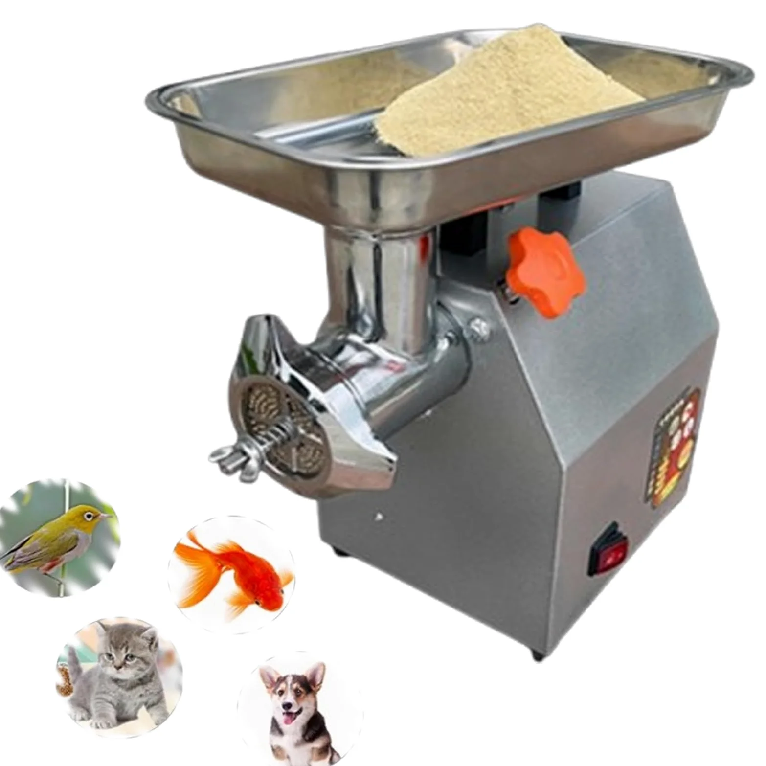 Molinillo eléctrico de pellets para producción de piensos, máquina eficiente para gatos, perros, pájaros y alimentos caseros para peces