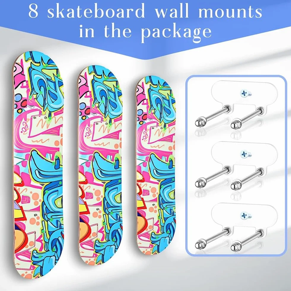 Soporte de Pared para Monopatín, Snowboard y Longboard