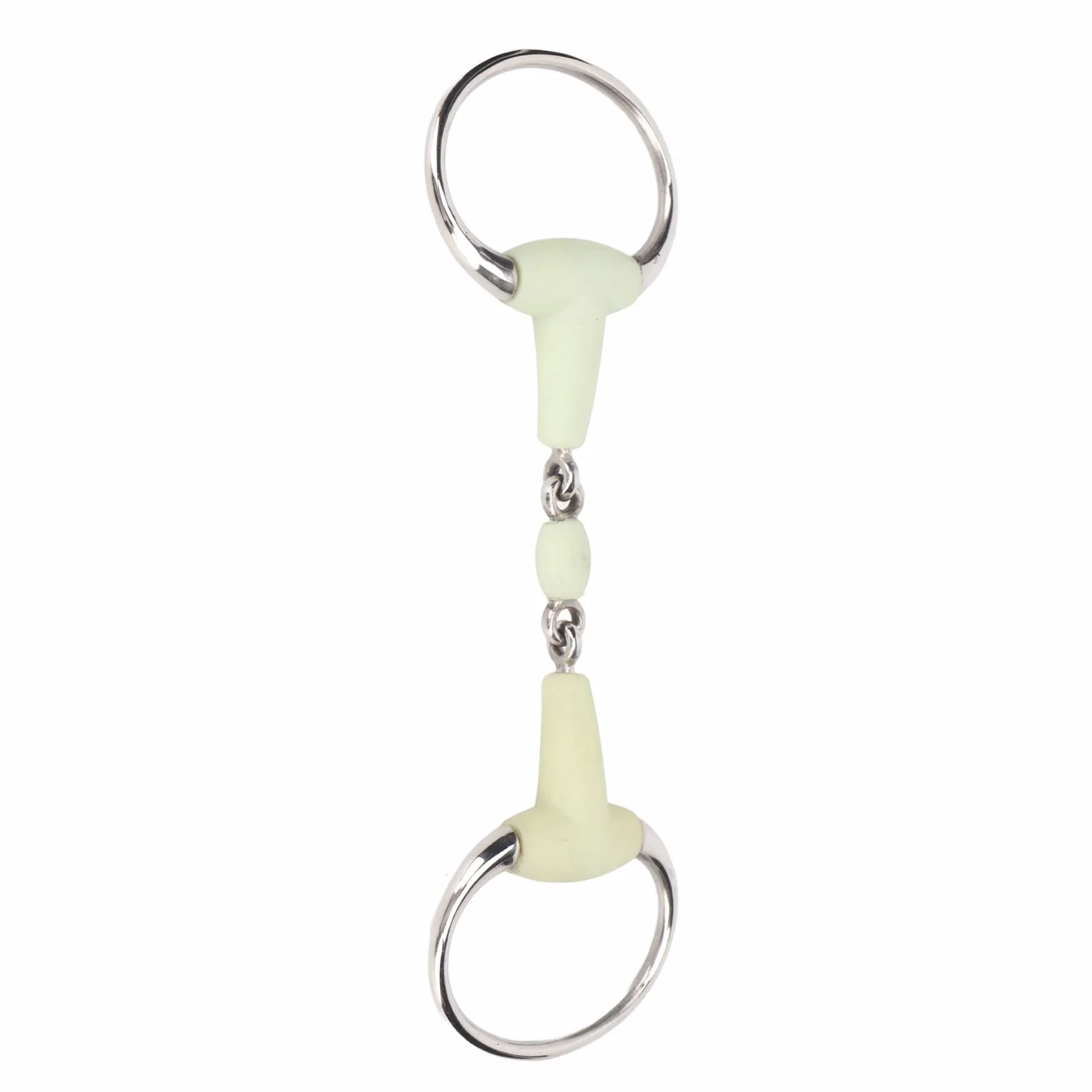 SENECESLI Broca de Caballo Duradera de Acero Inoxidable para Entrenamiento con Sabor a Manzana, Broca de Filete de Goma para Carreras, 1 para la Boca