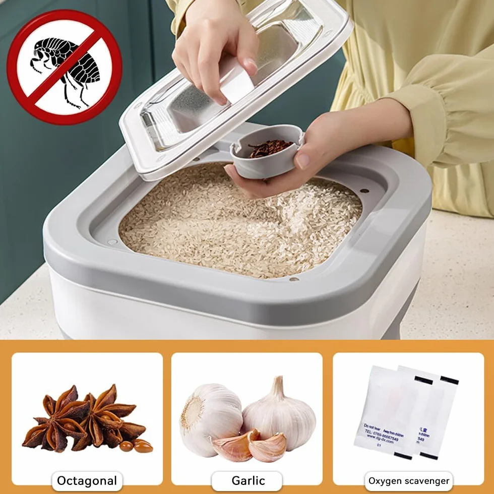 Almacenamiento de comida para perros, Contenedor de comida plegable, Caja de comida para perros de, Contenedor de comida para mascotas bien sellable Puede