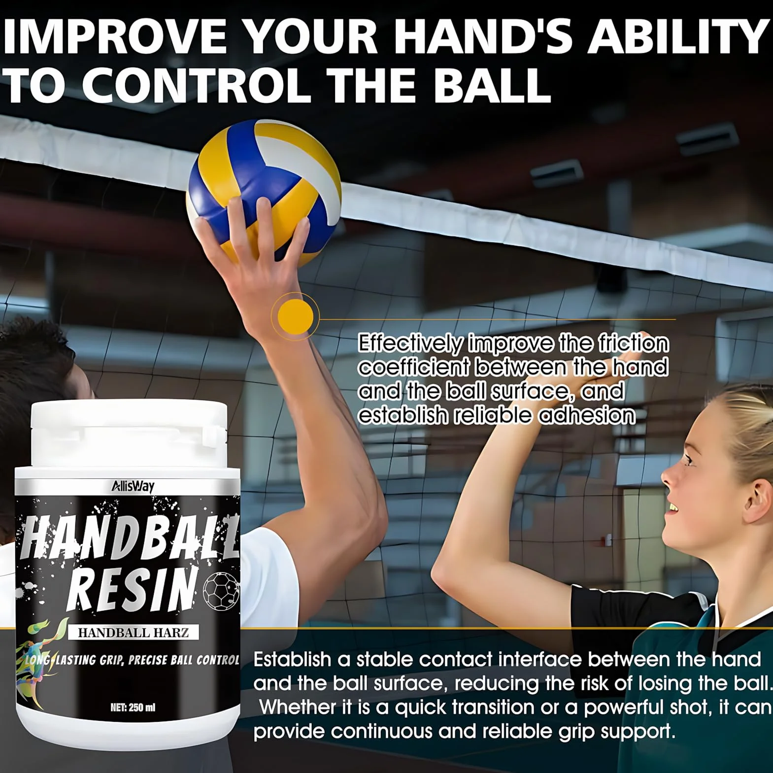 Resina de Balonmano, Cera Balonmano, Fuerte Adherencia, 250 ml