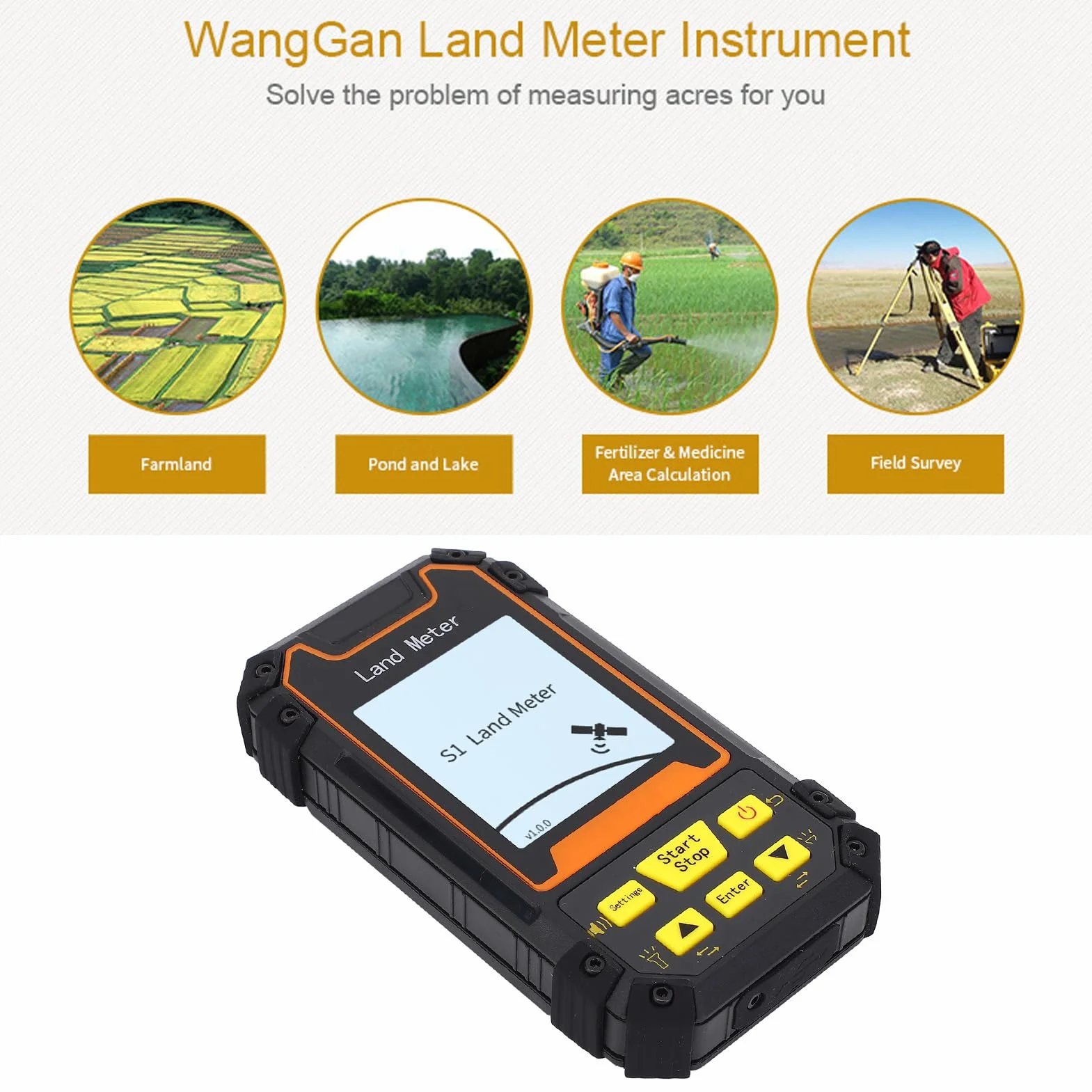 GPS de Mano para Topografía Equipo de Medición de Alta Precisión Portátil