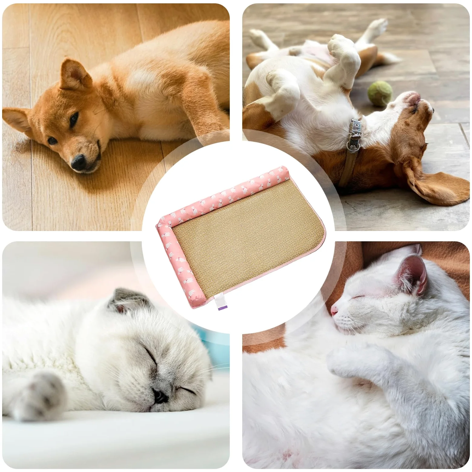 Colchón Refrescante Para Perros Cama Fría Para Mascotas Para Dormir | Cojín Termorregulador para Exterior e Interior en Climas Cálidos, Almohadilla de Descanso para Cachorros y