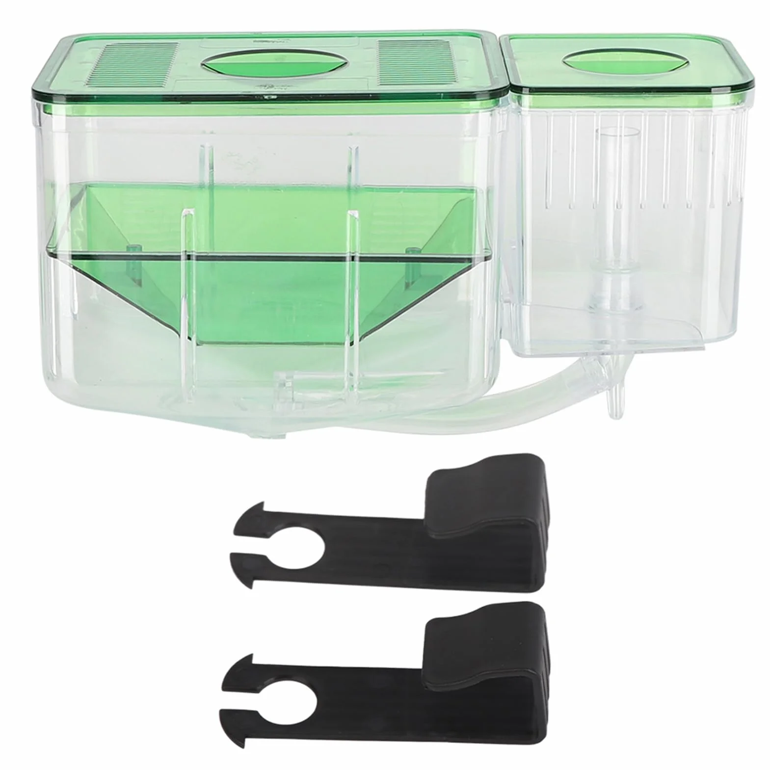 ZJchao Incubadora de Acuario, Caja de Cría para Peces Pequeños con Aislamiento de Doble Capa, Evita Ataques de Peces Adultos para Peces Heridos, Camarones, Peces Payaso, Criadores de