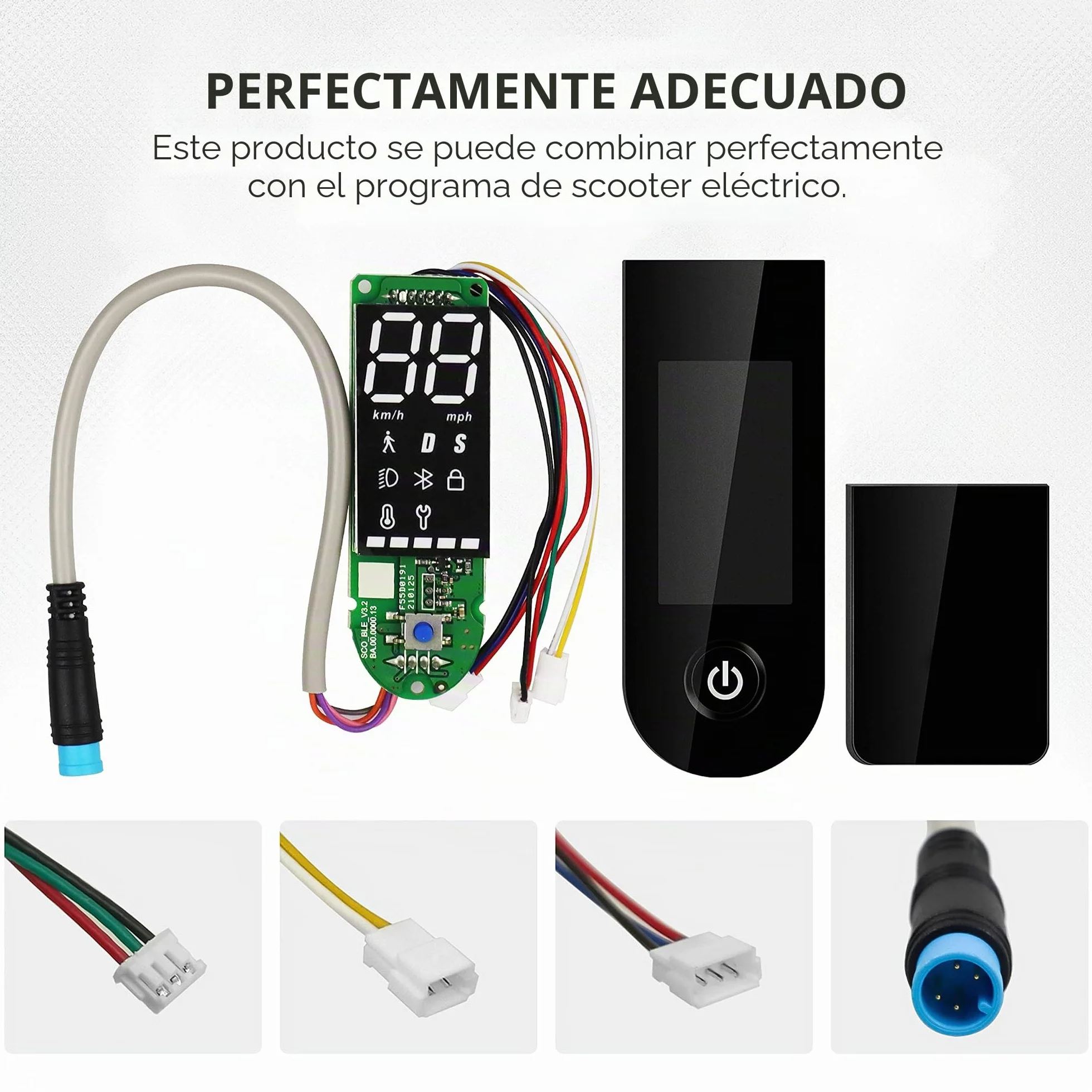 Compatible con Xiaomi M365Pro Pro2 Salpicadero Scooter con Bluetooth V2.0 Universal