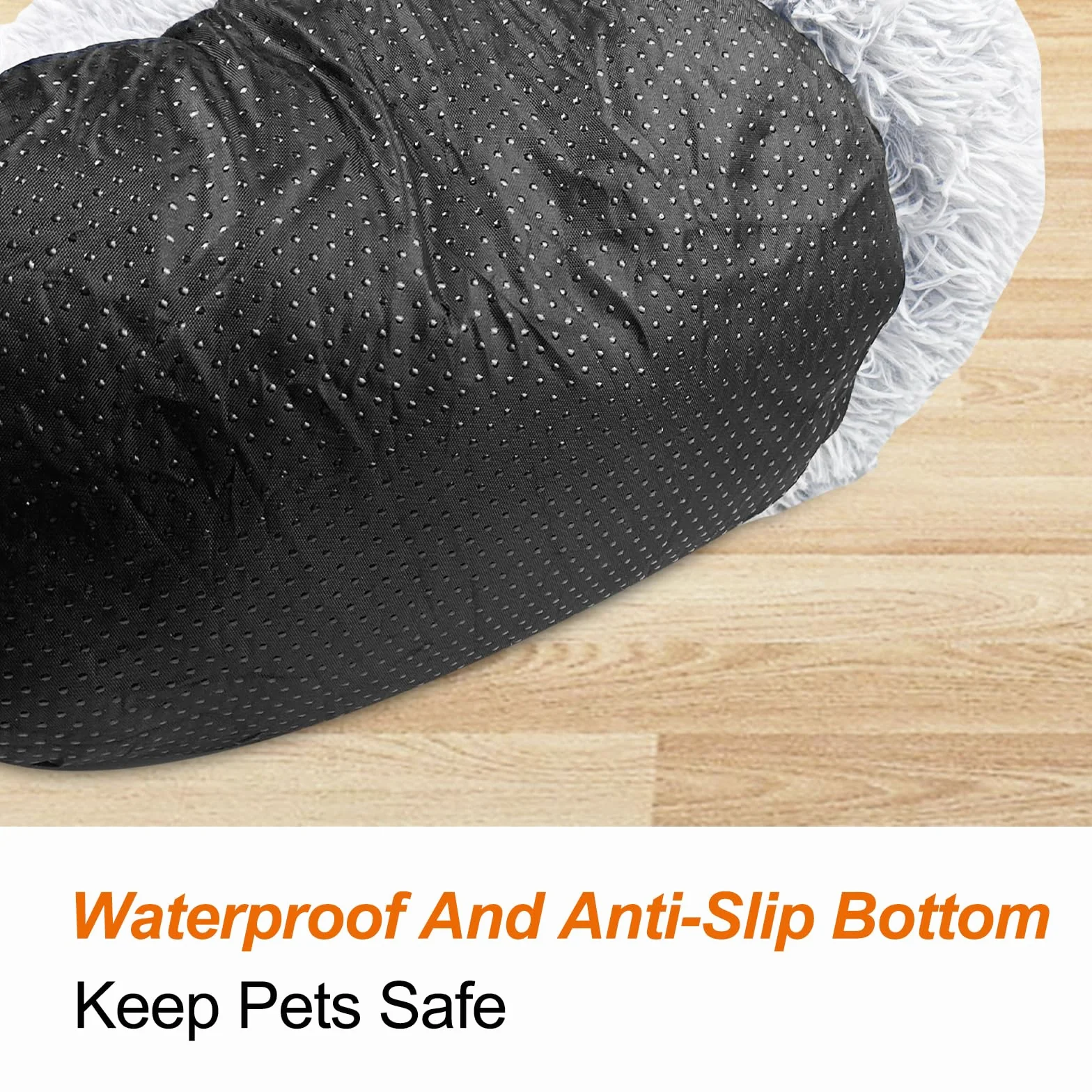 Brevanza Cama Perro CóModo Y CáLida, Felpa Camas para Gatos Invierno, Cojin Redonda Perro Antideslizante, Cojines Suave Lavable, para Gato Y Perros Medianos PequeñOs, (Diameter:50cm, Gris)