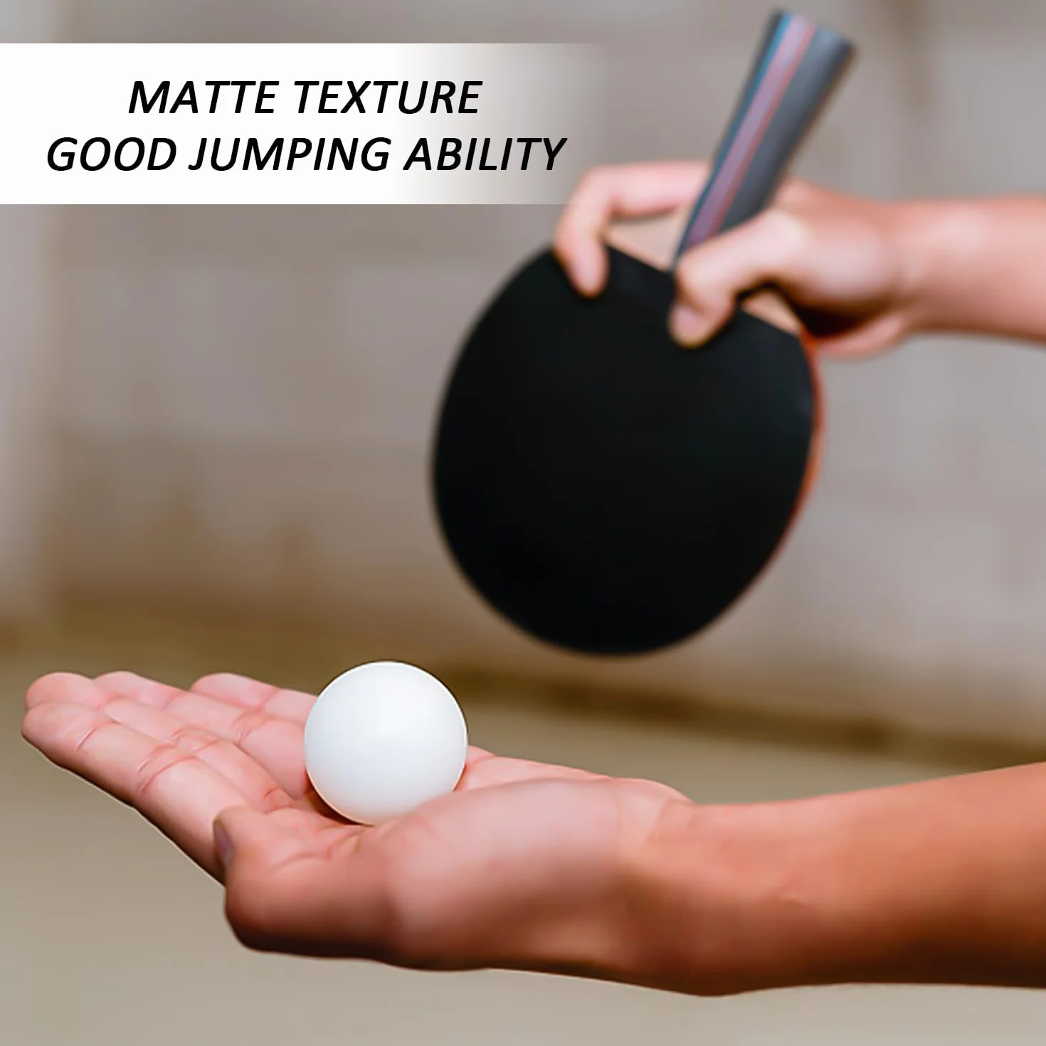 Pelotas de ping pong blancas 40 uds. plástico mate sin costuras para tenis de mesa deportes juegos