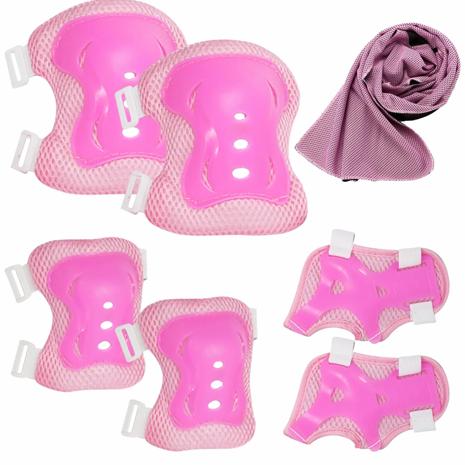 BDSHUNBF Set 6 Piezas Protecciones Patines Niño Niña Rodilleras Coderas Muñequeras