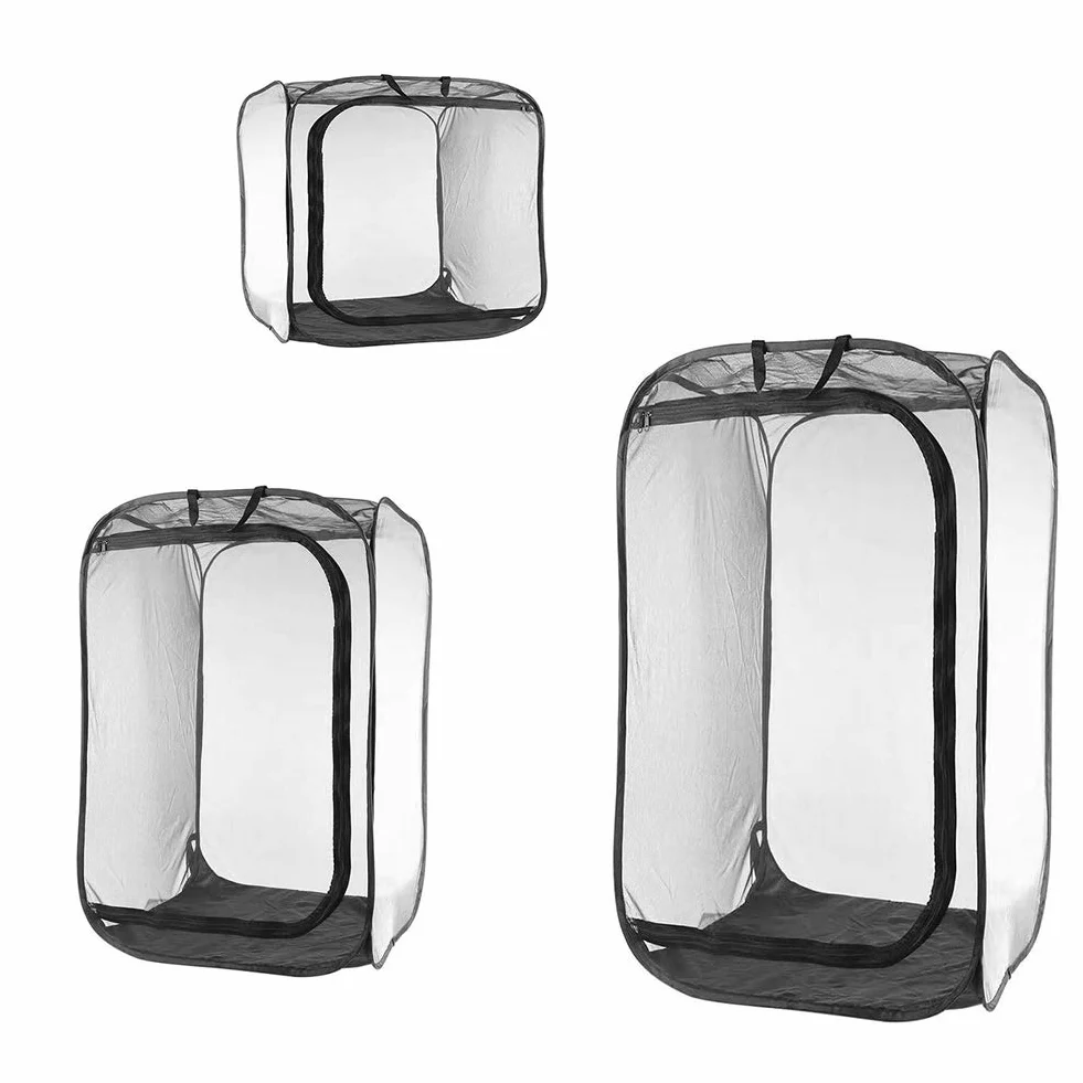 Hábitat para Insectos - Jaula de Malla para Insecto Palo, Oruga y Otros - Kit de Casa Red Terrario con Flujo de Aire