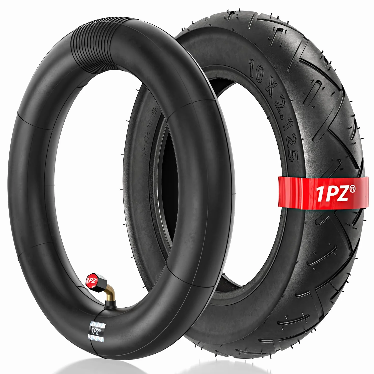 1PZ ITX-RFS Neumático y Cámara de Aire 10 Pulgadas 10x2/2.125 para Patinete Eléctrico