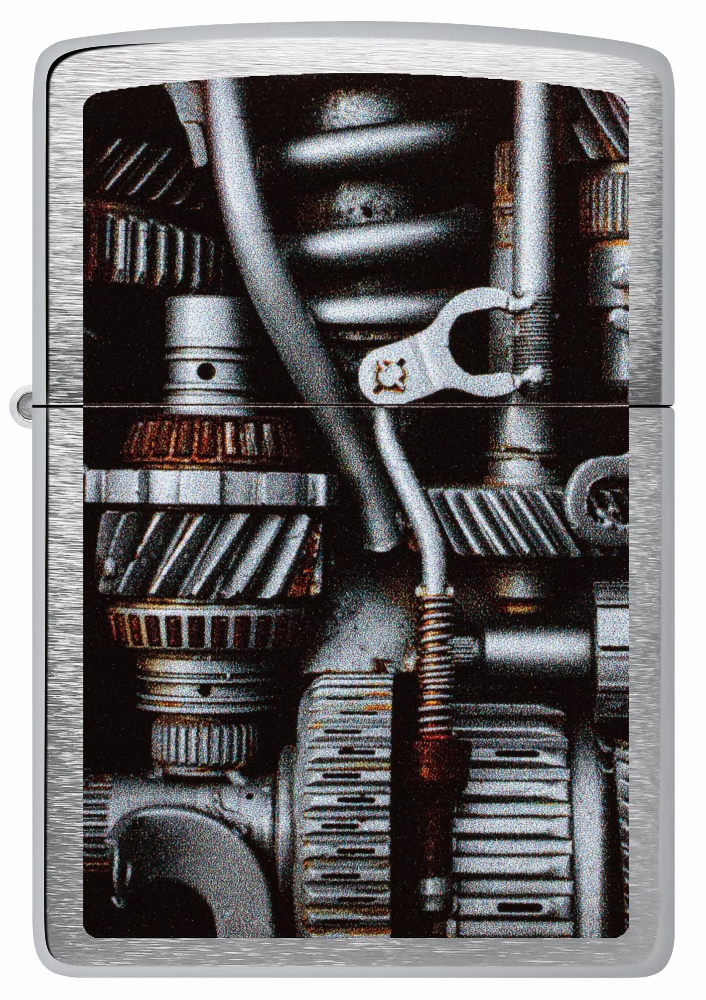 Encendedor Zippo a prueba de viento Brushed Chrome Recargable Reutilizable Caja regalo