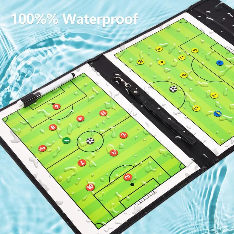 Flintronic Pizarra Táctica Fútbol Magnética Portátil Tablero Entrenamiento Entrenador con Imanes