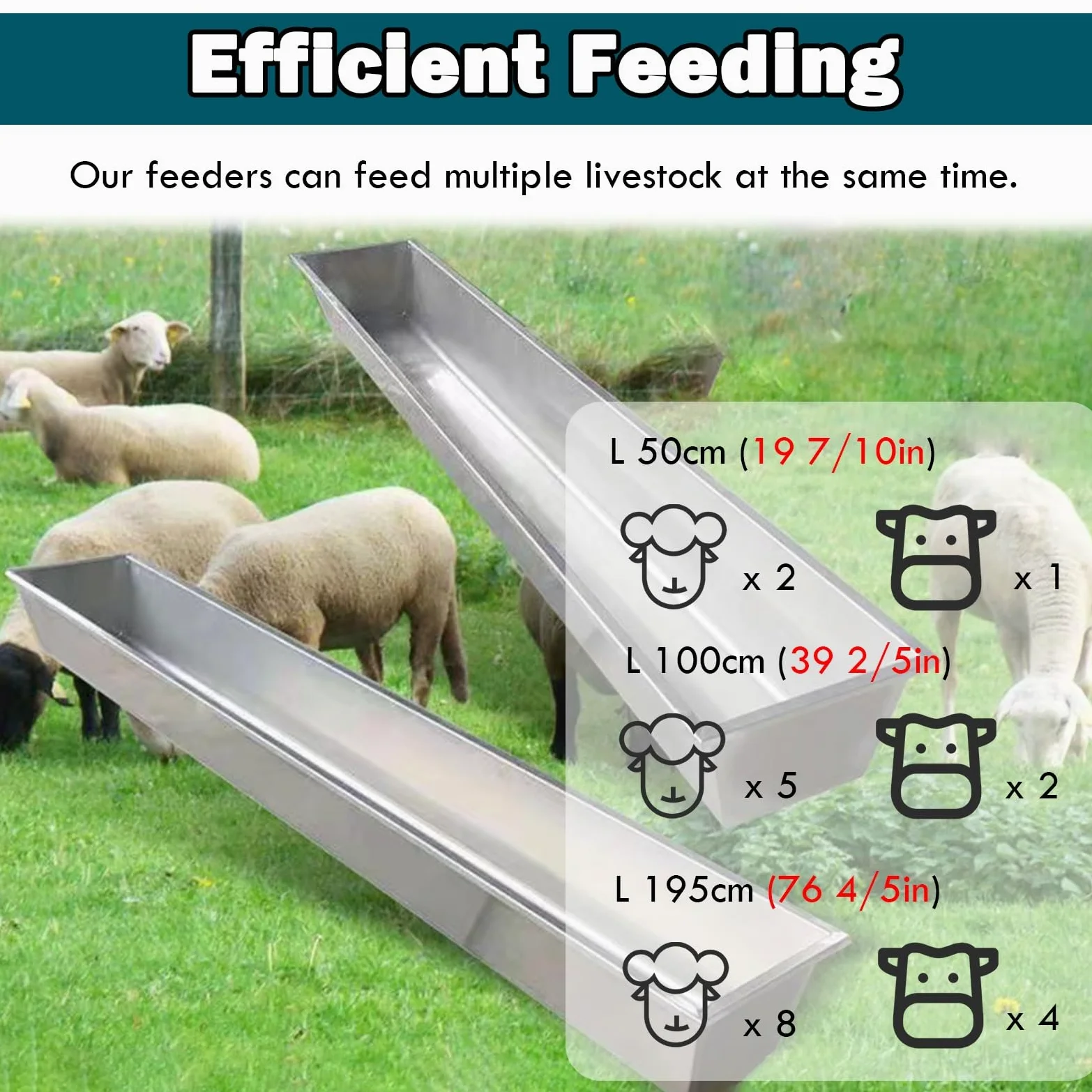 Comedero portátil de Gran Capacidad para heno, Ideal para ovejas, Caballos, Cerdos y Ganado. Comedero y Bebedero Duradero para Animales, Que Permite una alimentación eficiente y Reduce el de