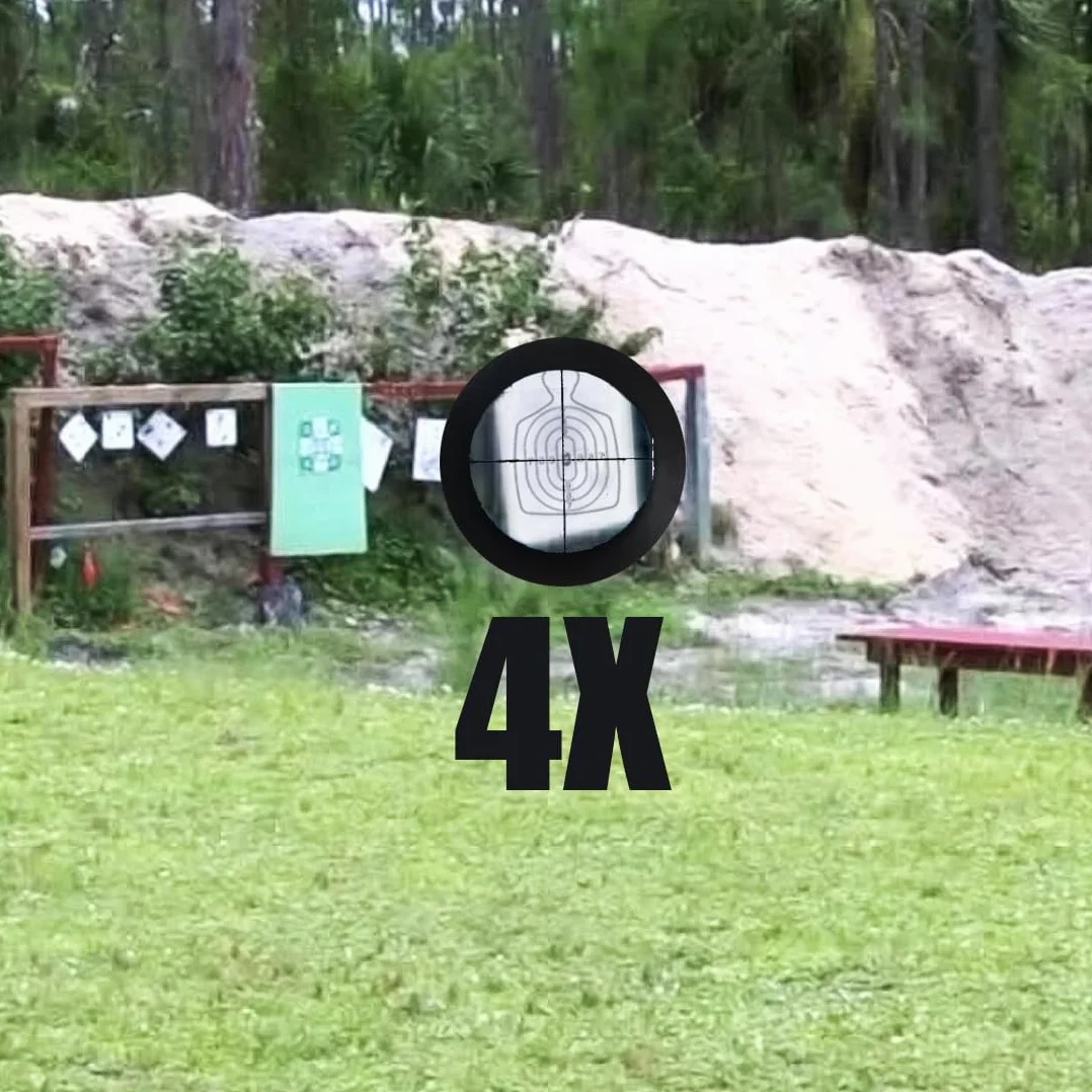 Mira telescópica TRIMAX 4X20 para rifles y escopetas de aire comprimido con montura 11mm