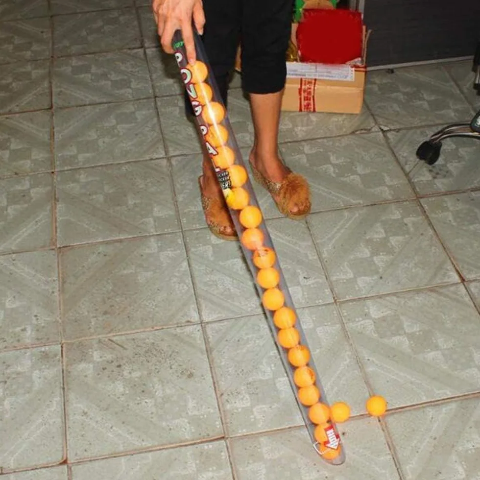 Recogedor de Pelotas de Tenis de Mesa, Tubo de 85 cm para Recoger y Almacenar