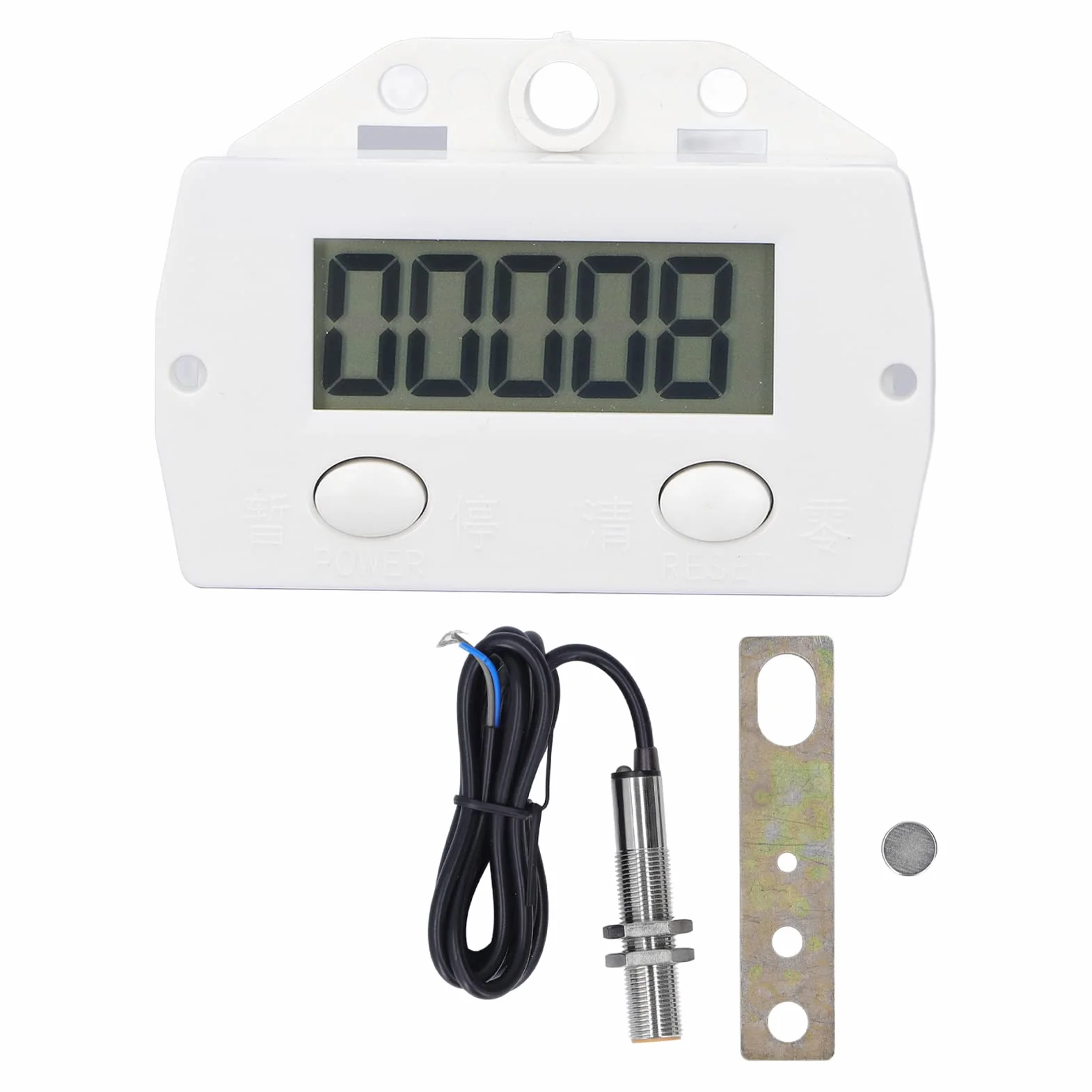 Contador Digital Magnetico Industrial 0-99999 LCD Inducción Magnético para Punzonadoras