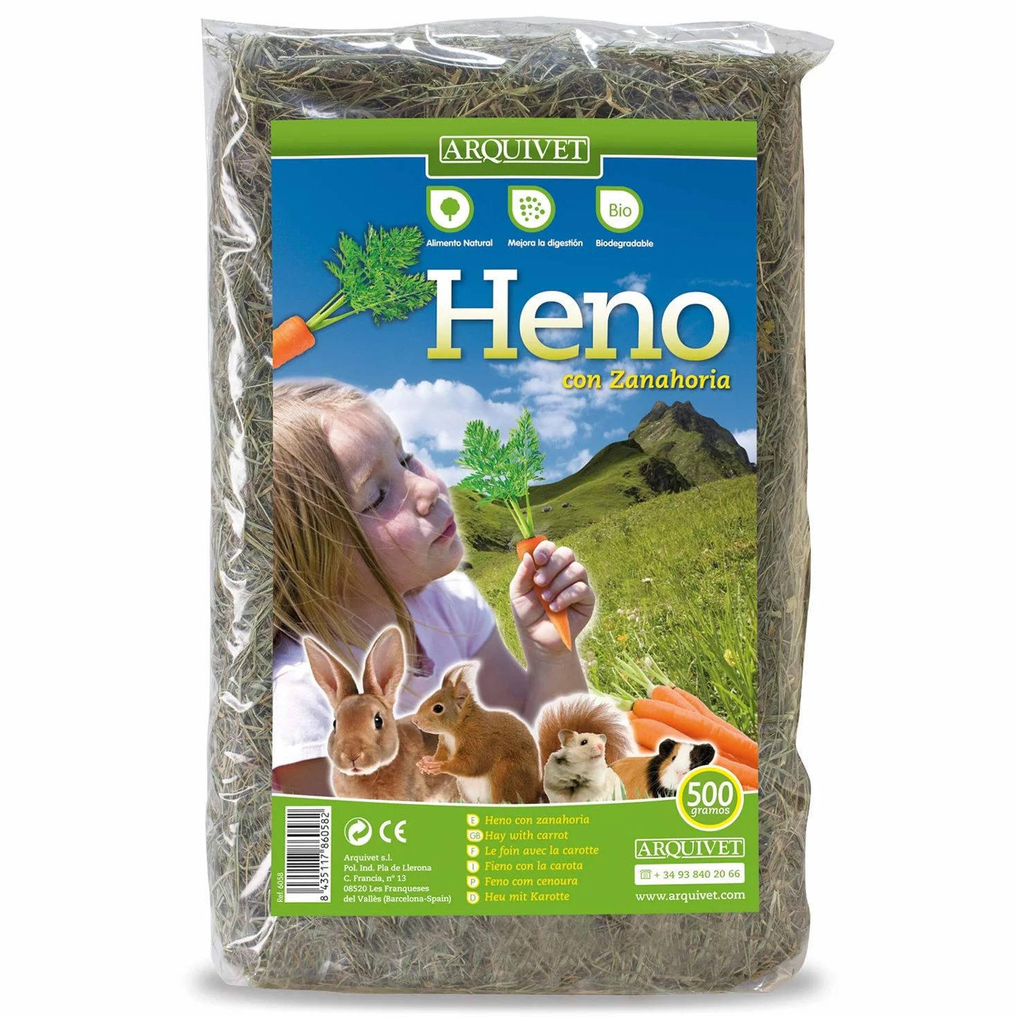 Arquivet Heno Varios Aromas para roedores