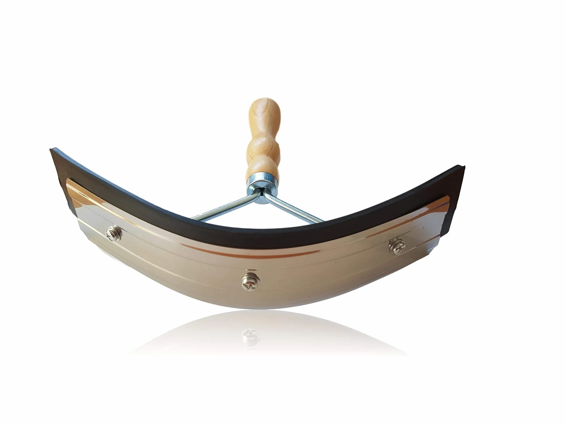 Pferdelinis Sudor Cuchillo Acero Inoxidable con Madera Mango para Caballo Burro y de Cabra de 2 en 1 Función para abstreifen y Limpiar