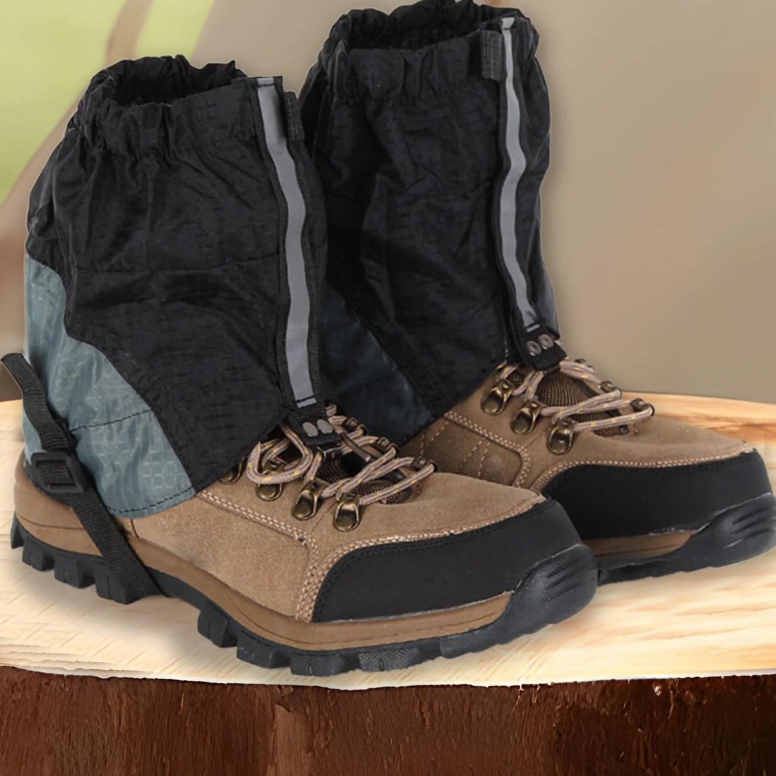 Polainas para Zapatos Senderismo Montaña Transpirables Ajustables Trekking Escalada Nieve