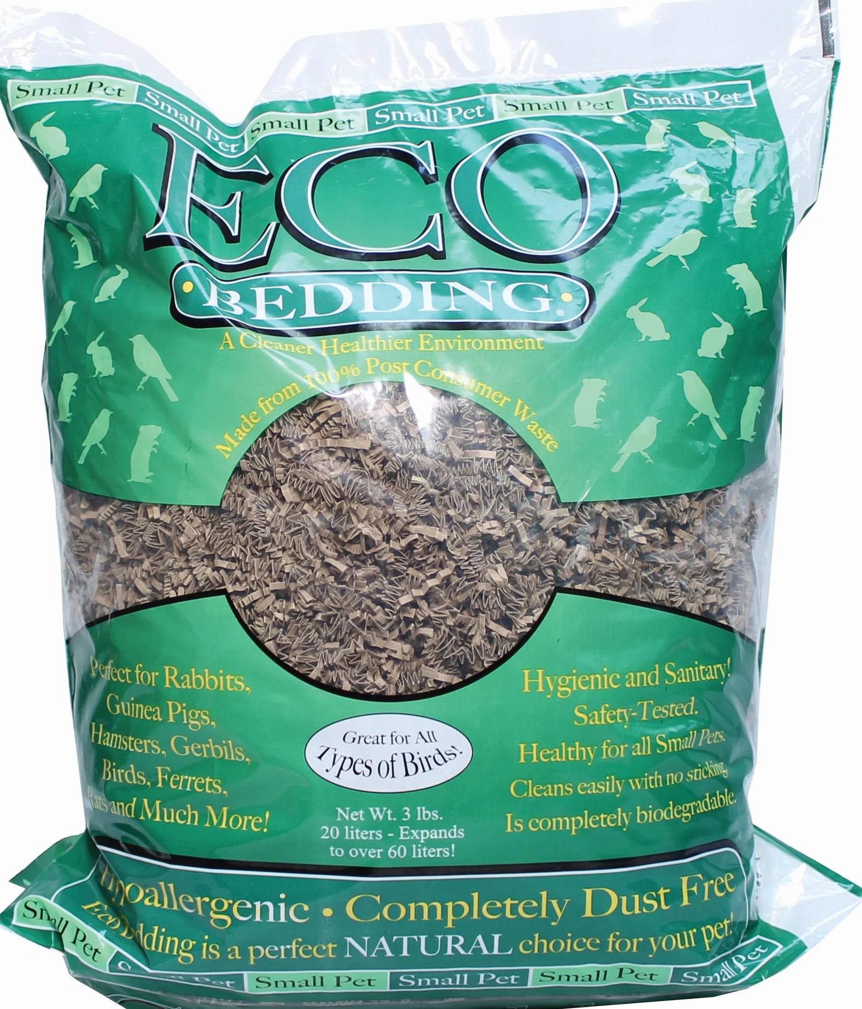 FiberCore Eco Cama para Mascota pequeña, 3 kg, Color marrón