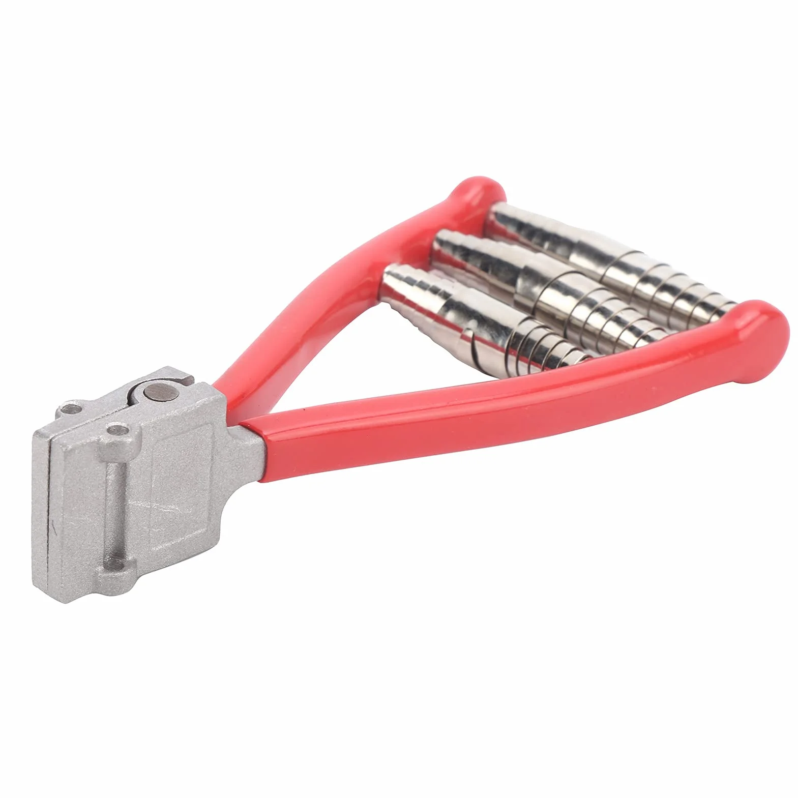 Yosoo Health Gear Abrazadera para Encordar Raquetas de Tenis y Bádminton, Herramienta de Aluminio y Plástico con 3 Resortes