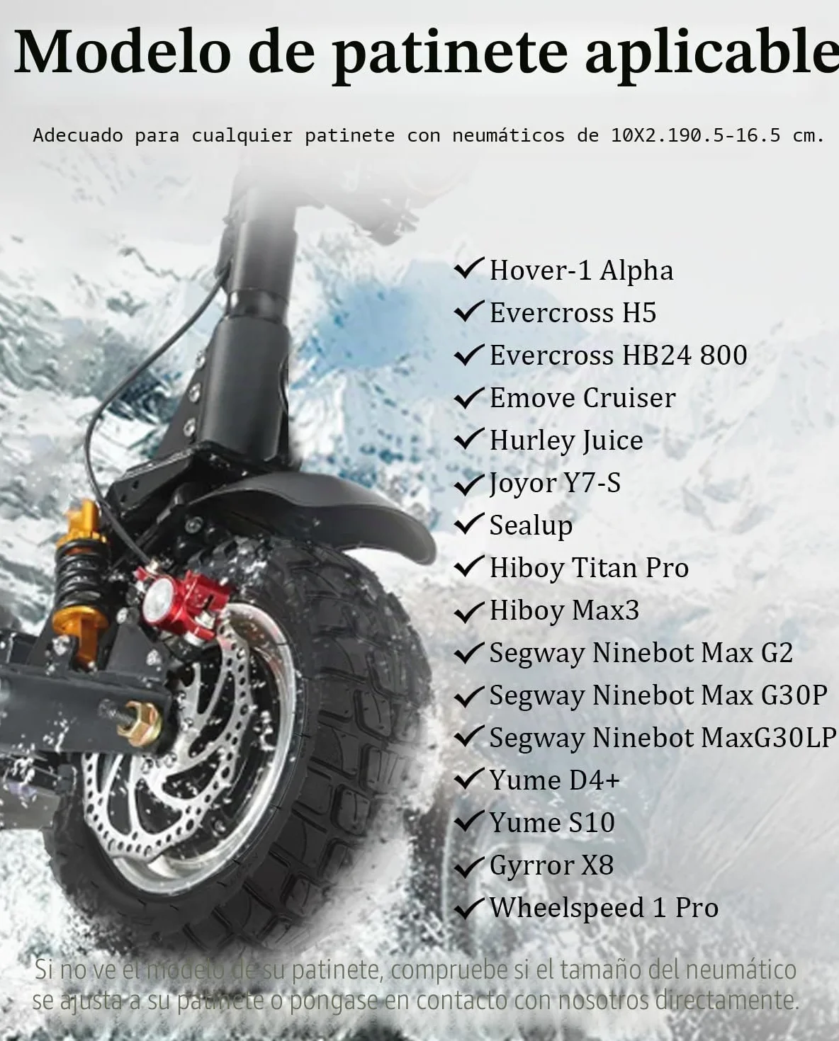 Smartgyro Speedway v2/v3, Dualtron 3 Scooter Cámara de Aire 10x2.75 Pulgadas 255x70 70/65-6.5