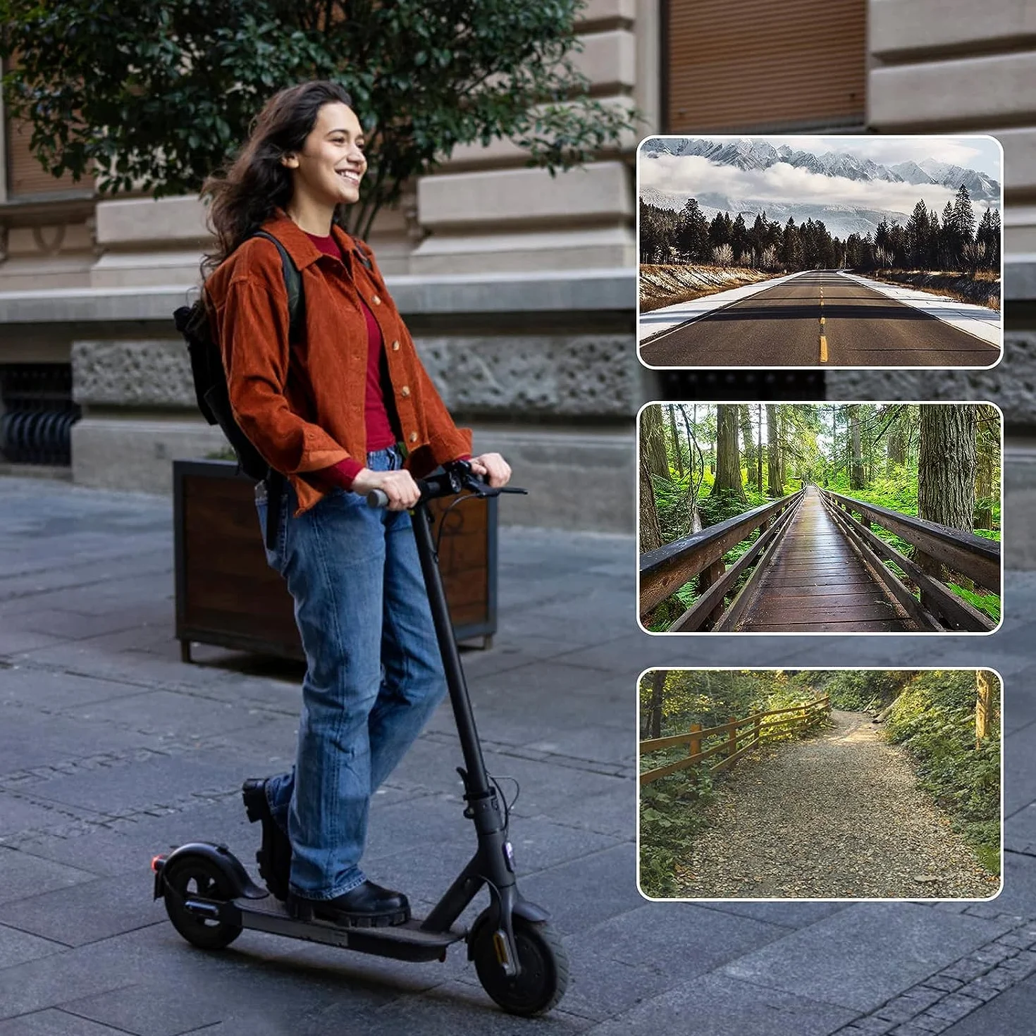 Xiaomi M365 Pro 2 1S Scooter Eléctrico Cámara Patinete 8 1/2 x2 8.5 Pulgadas 50/75-6.1 Neumáticos Interiores
