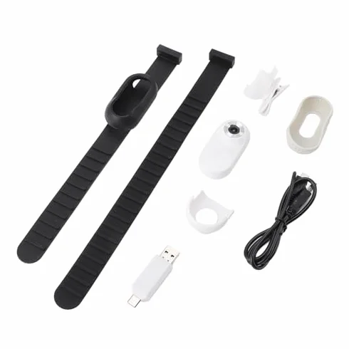 Cámara para Collar de Mascotas HD 1080P, Pantalla LCD de 0,96 Pulgadas, Vídeo de 5 Minutos, para Gatos y Perros, Material ABS
