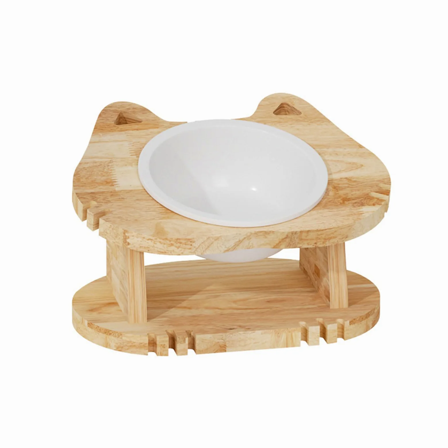 Cuencos de cerámica for Perros y Gatos, Juego comederos bebederos for pequeños, Platos Pesados ​​para, estación alimentación for Mascotas(S)