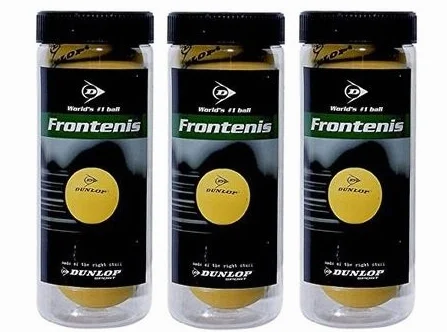 Dunlop Pelotas de Frontenis Pack 3x3 Bolas