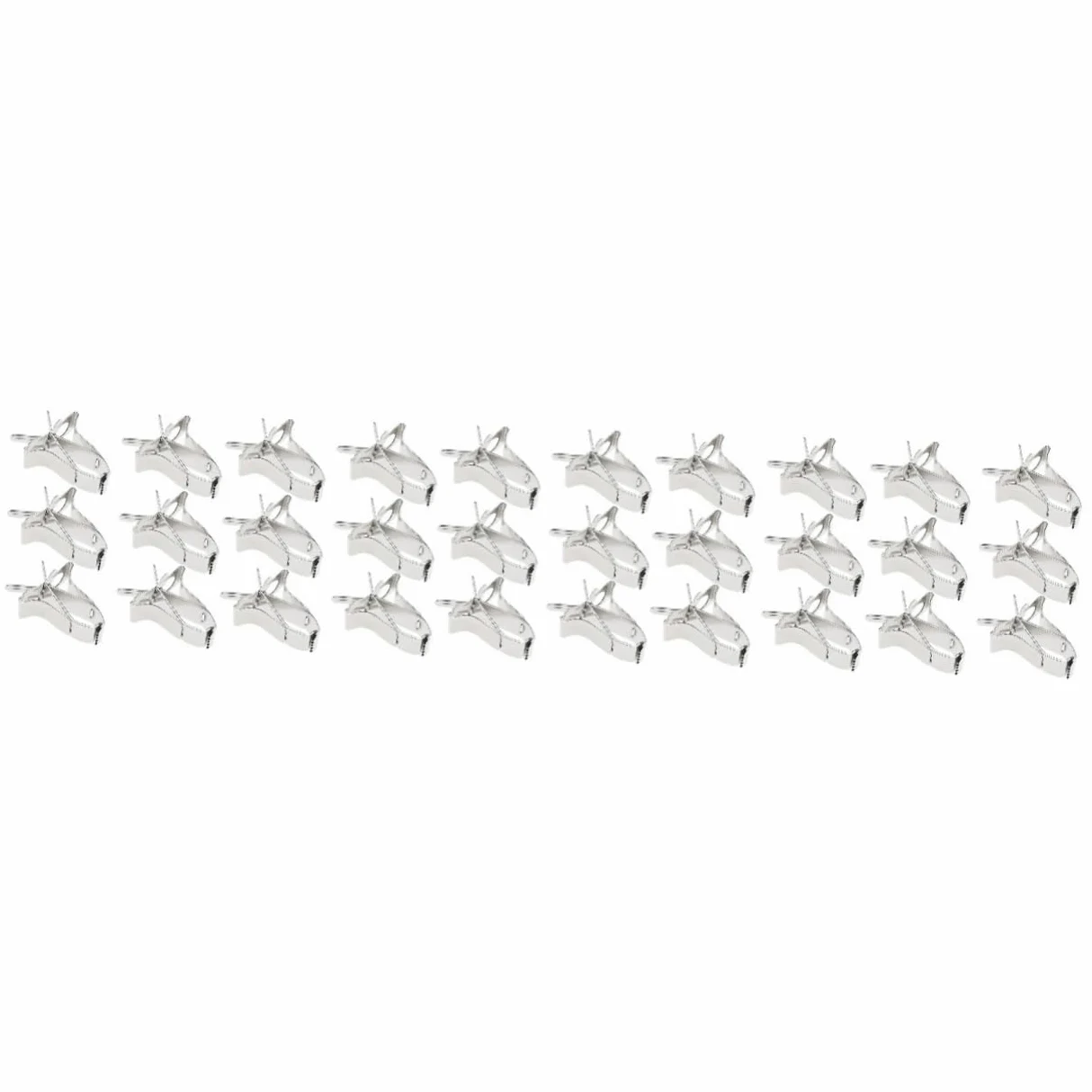 Yardwe 30piezas Soporte De Alimentos para Pájaros Inoxidable Clips para Jaulas para Alimentación De Periquitos y Aves