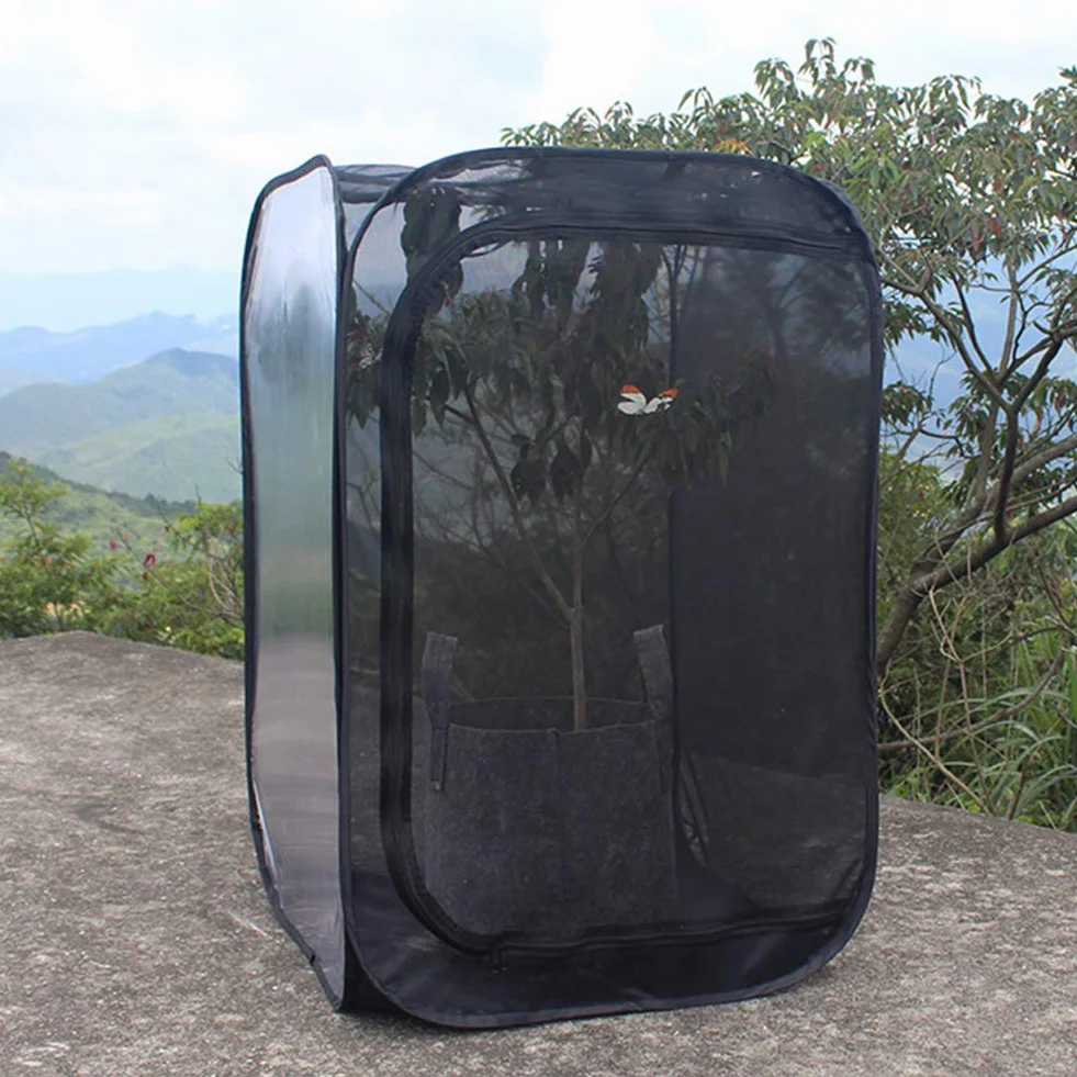 Hábitat para Insectos - Jaula de Malla para Insecto Palo, Oruga y Otros - Kit de Casa Red Terrario con Flujo de Aire