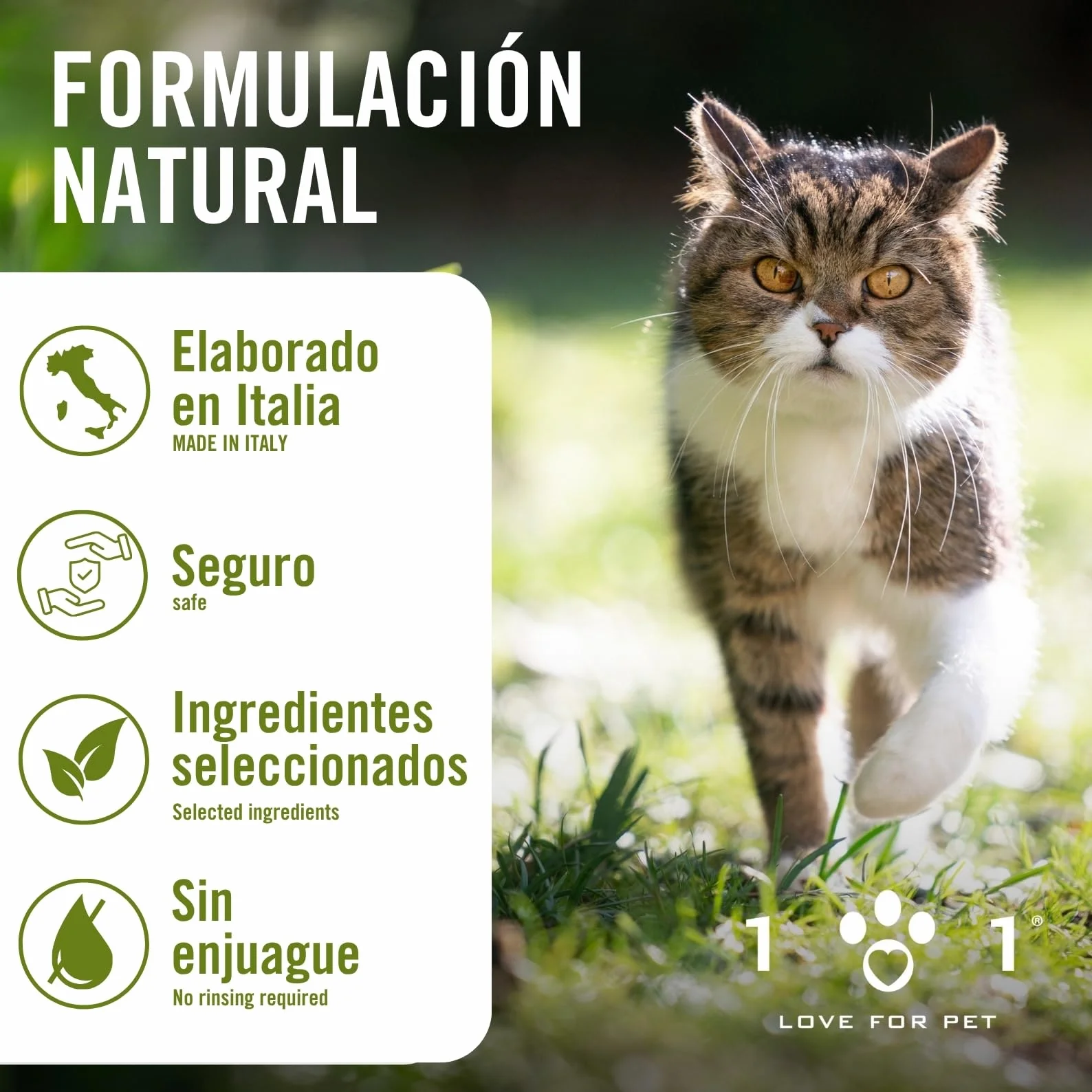 Pipetas Antiparasitarias Gatos 6 de 0,5ml Aantipulgas Gato contra Garrapatas y Mosquitos, Neem y Aceites Esenciales, Larga Duración