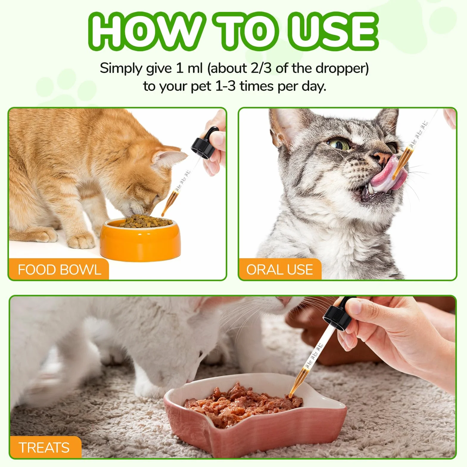Alivio del Estreñimiento para Gatos, 60ml Tratamiento del estreñimiento para Gatos, laxante para Gatos con 6 Suplementos probióticos, promueve la Salud intestinal del