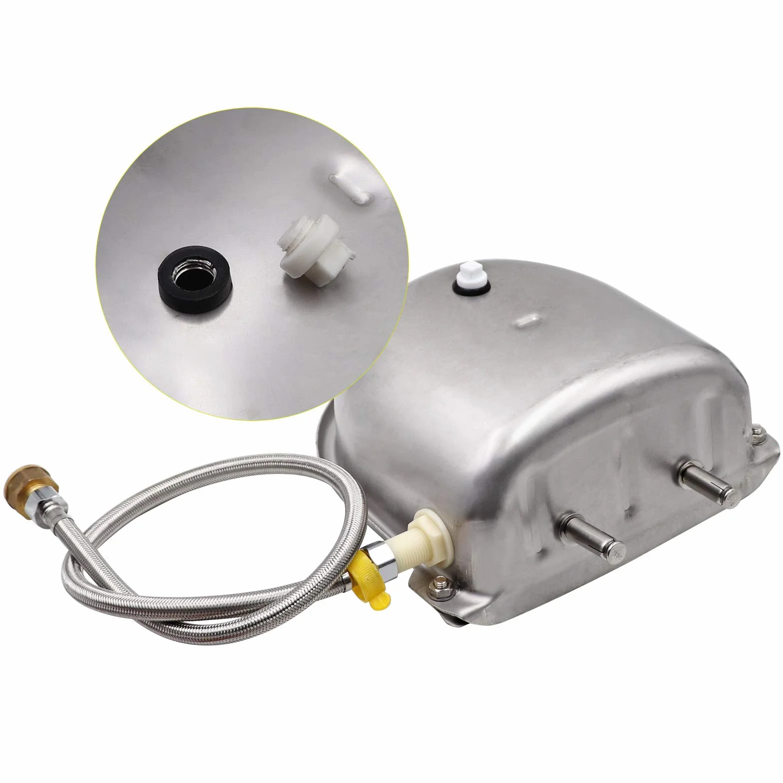 Recipiente AutomáTico Agua Vacas, Bebedero Acero Inoxidable 4 en 1, Utilizado para Ganado Caballo Oveja Bebedero para Perros Herramienta Cría Animales