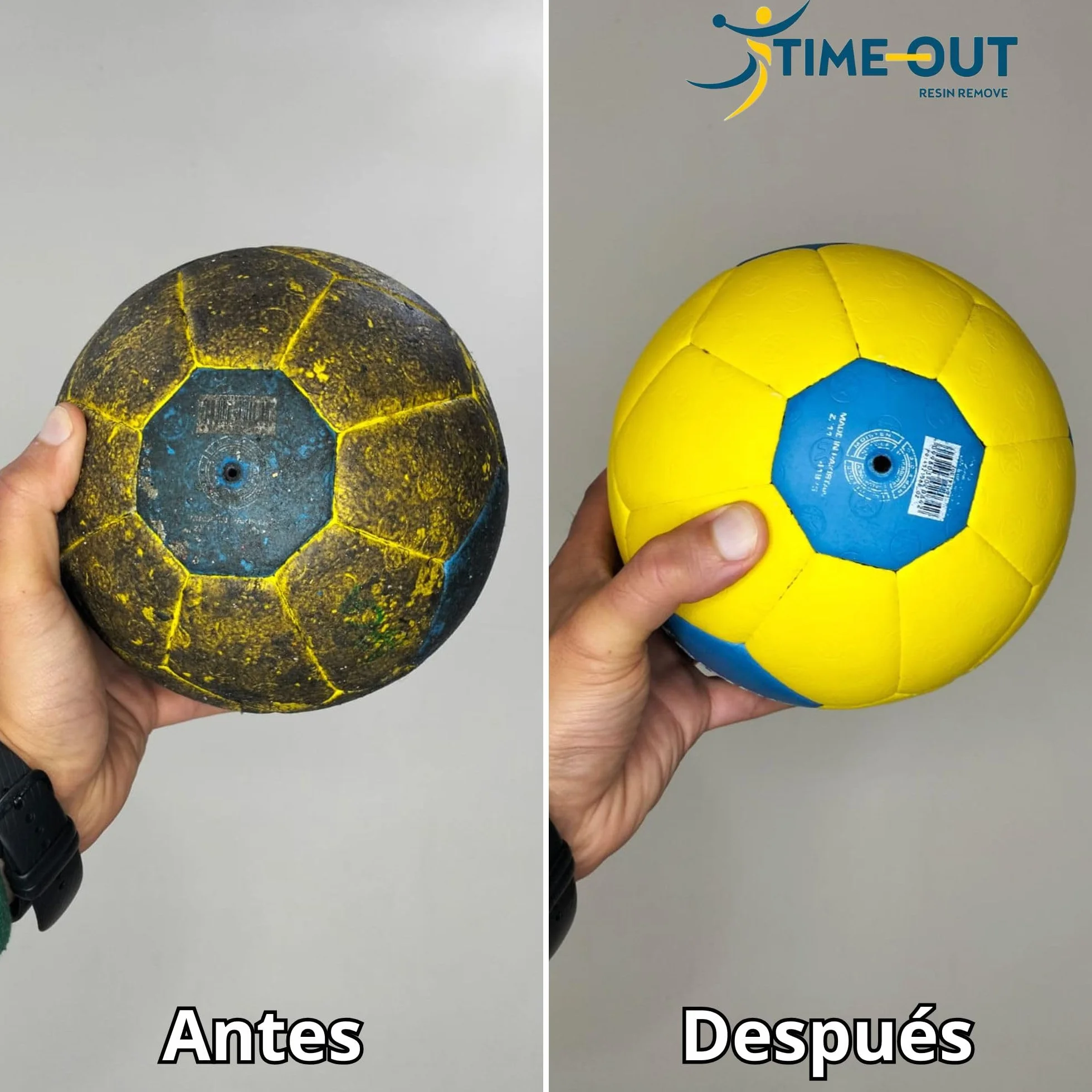 Quita Resina de Balonmano, Eliminador de Resina de Ropa y Balones, Limpiador de Suelos de Pabellones