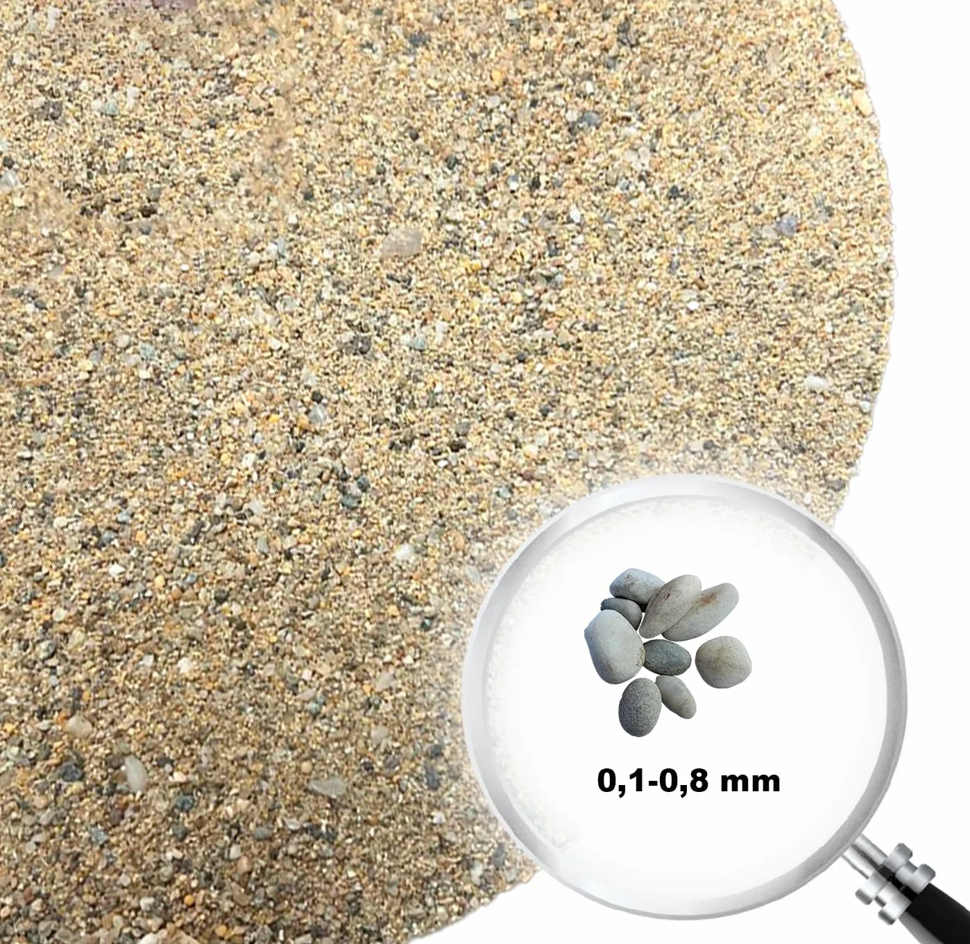 Arena Natural para Terrario. 15 kg de Arena 100% Natural Arena de Playa para su Terrario. Su granulometría es de 0,1-0,8 MM.