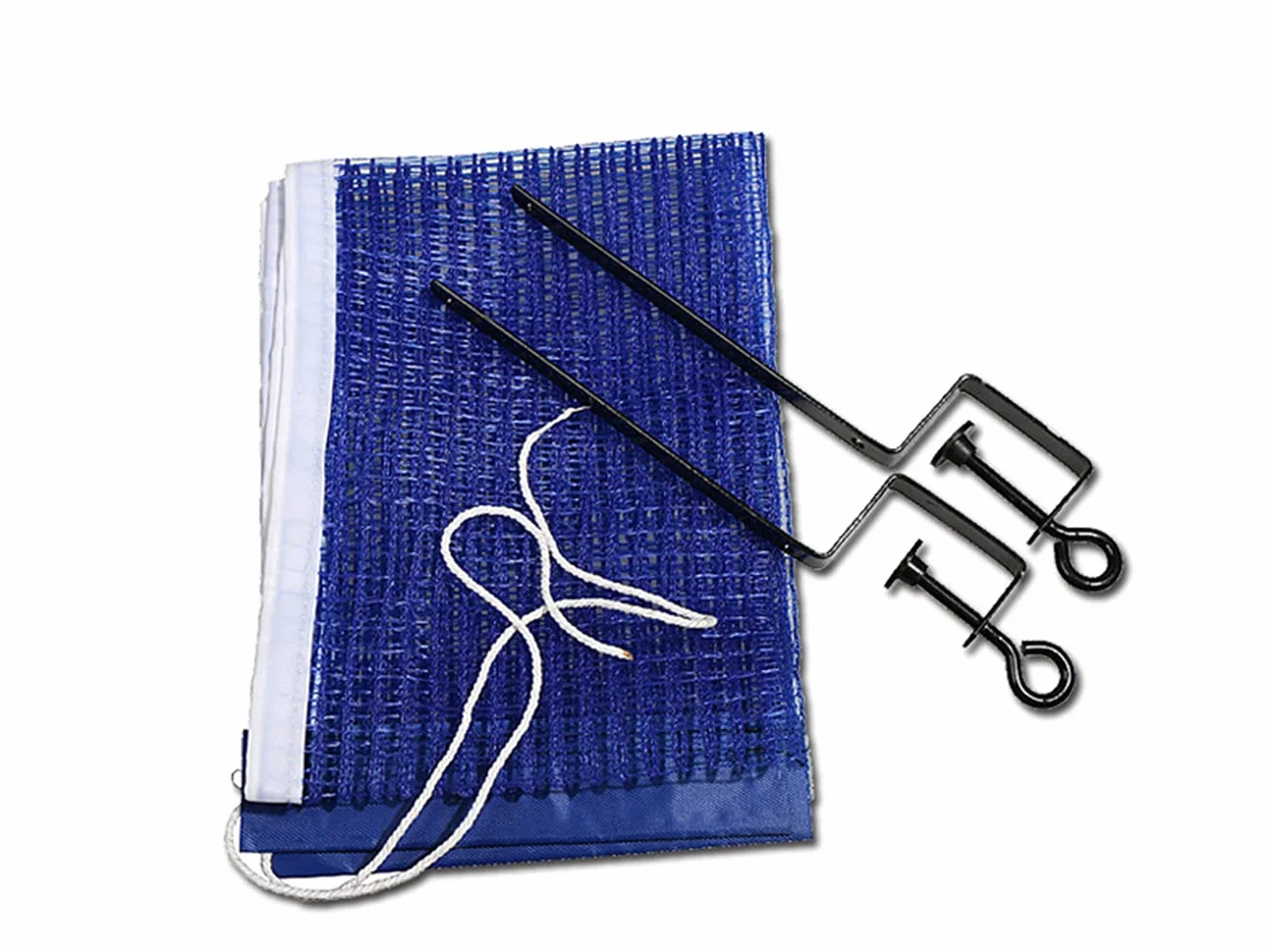 Ncheli Red de Tenis de Mesa Portátil – Kit Ping Pong Extensible 180cm – Soporte Metálico Universal – Azul