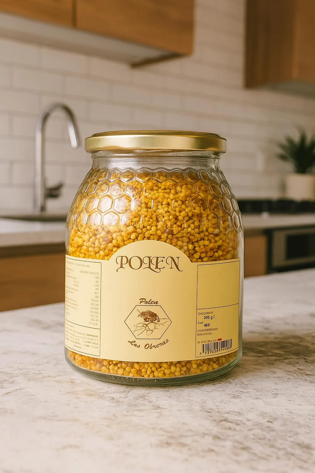Polen de Abeja natural. Polen Las Obreras 450 grs. Origen España 100%. Pequeño tesoro alimenticio que las abejas extraen de diversas flores. Origen, Cuenca.