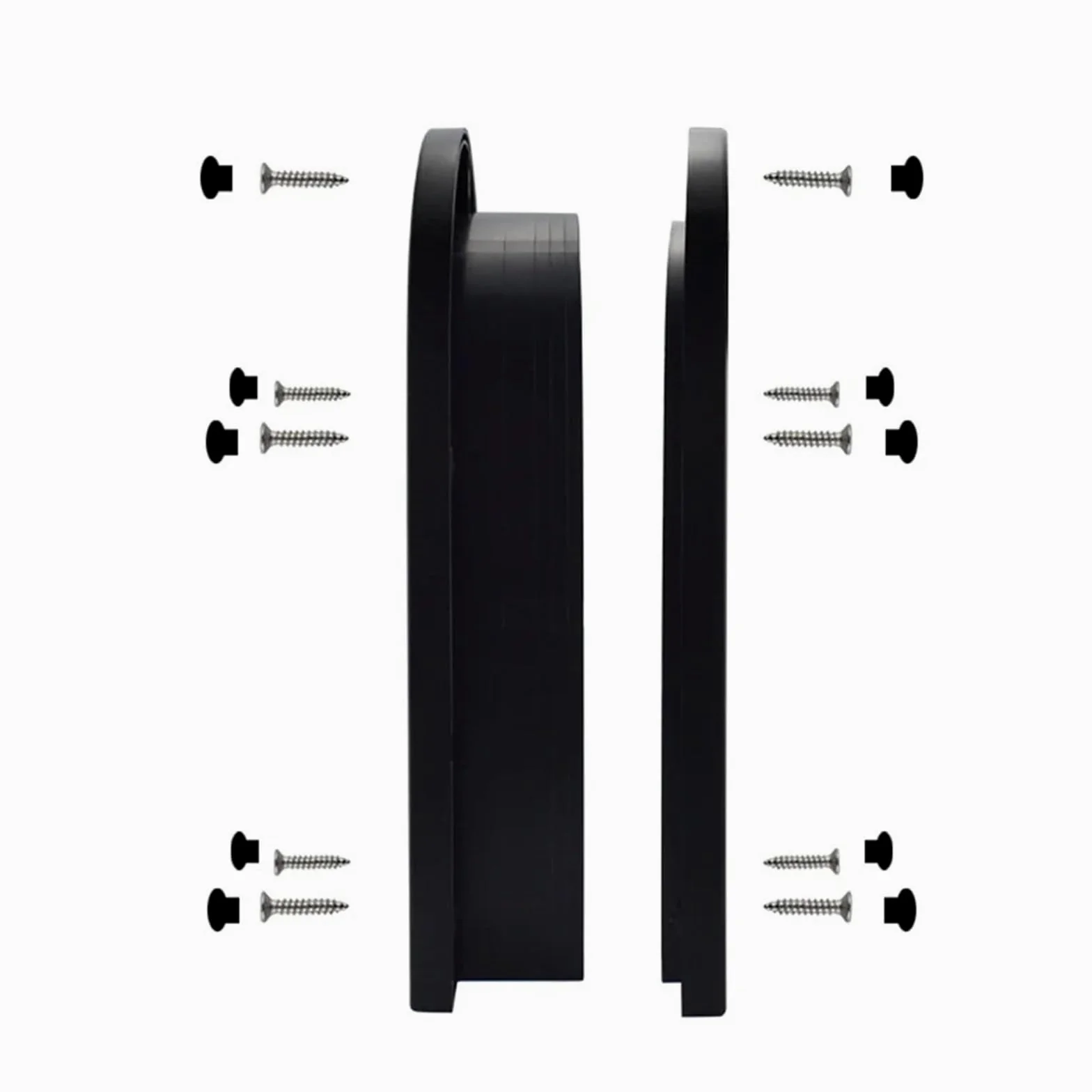 Gateras para Puertas Puerta de Pantalla for Perros y Gatos domésticos, Ventana magnética Entrada Libre for Puertas arqueadas plástico ABS Madera, Accesorios(White)