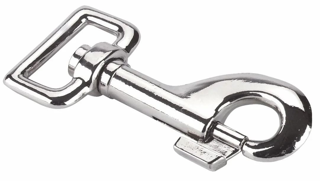 Kerbl Mosquetón galvanizado para cabestro, 1 unidad